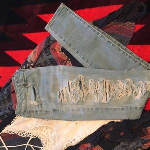 American Eagle size 8 hi-rise jegging